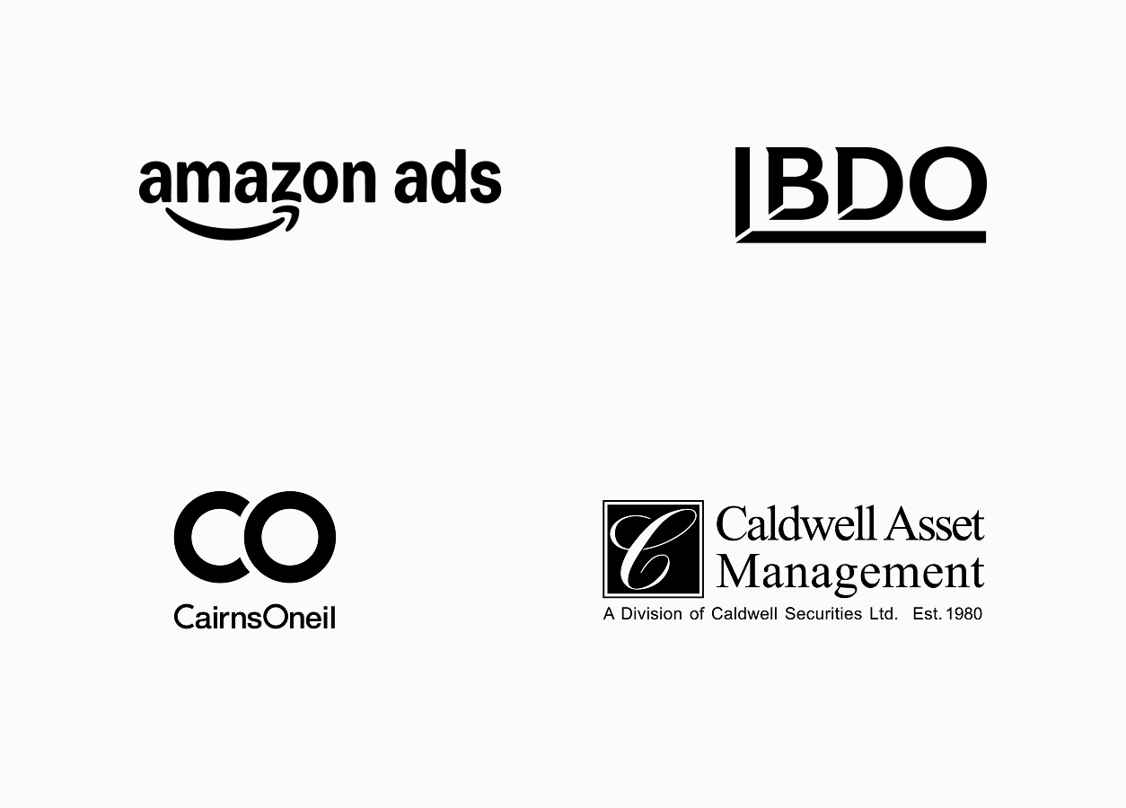 Amazon Ads, BDO, Cairnsoneil, Caldwell Asset Management.