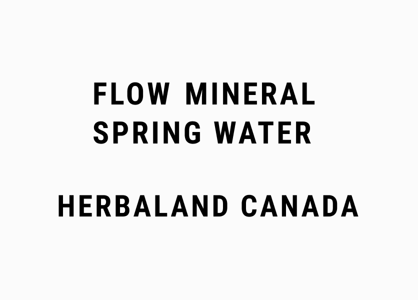 Flow Mineral Spring Water, Herbaland Canada.
