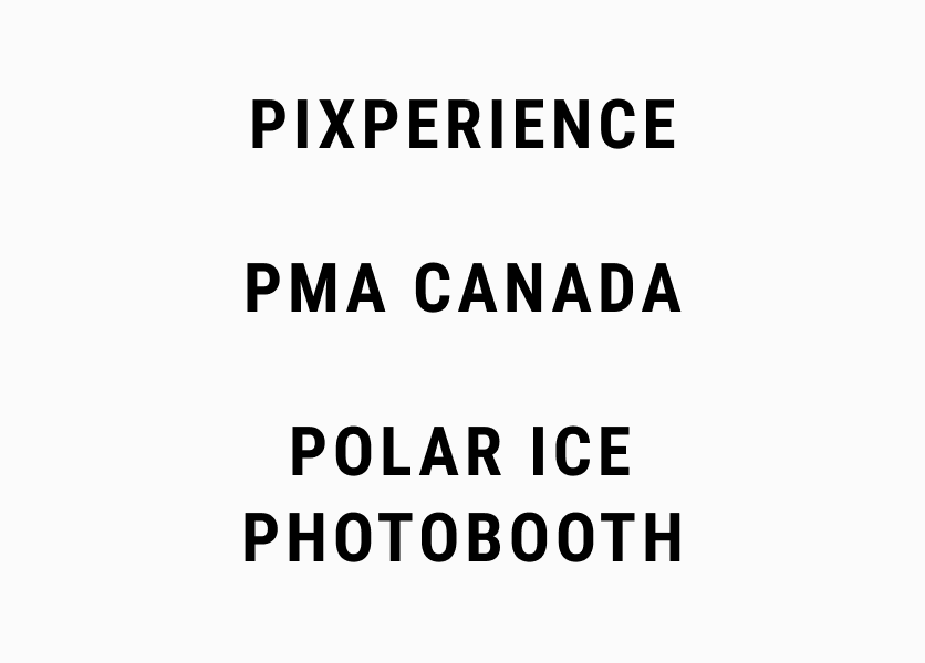 Pixperience, PMA Canada, Polar Ice Photobooth.